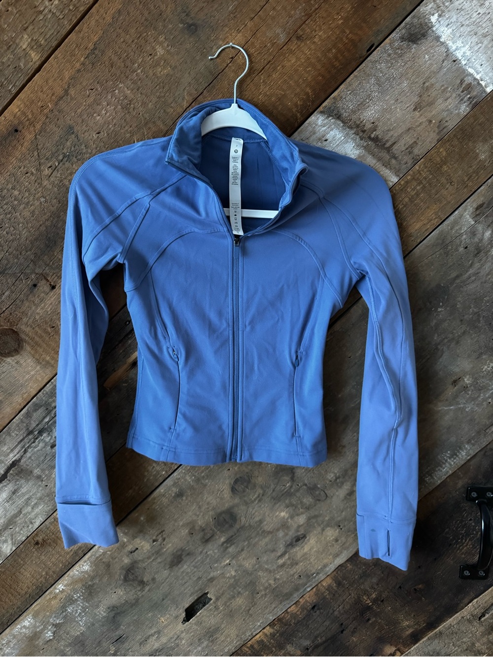lululemon athletica Light Blue Zip-Up Athletic Jacket